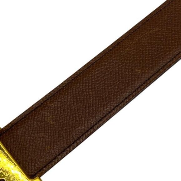Hermes Constance Belt Accessories Small Leather Brown Green Marked main image 9